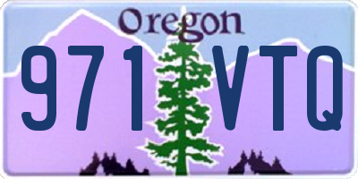 OR license plate 971VTQ