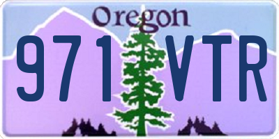 OR license plate 971VTR