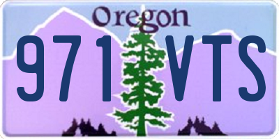 OR license plate 971VTS