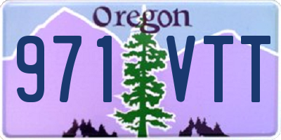 OR license plate 971VTT