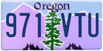 OR license plate 971VTU