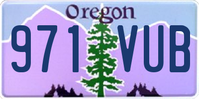 OR license plate 971VUB