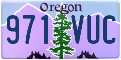 OR license plate 971VUC
