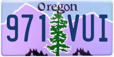 OR license plate 971VUI