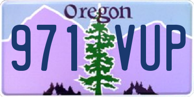 OR license plate 971VUP