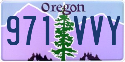 OR license plate 971VVY