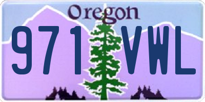 OR license plate 971VWL