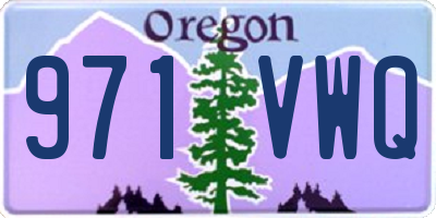 OR license plate 971VWQ