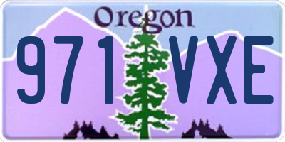 OR license plate 971VXE