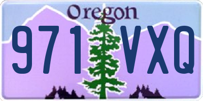 OR license plate 971VXQ