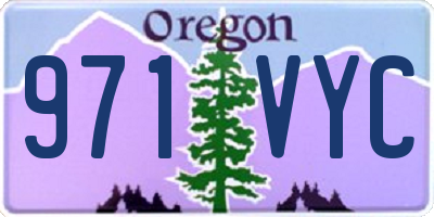 OR license plate 971VYC