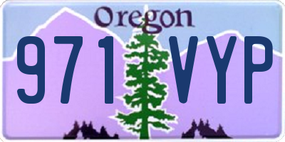 OR license plate 971VYP