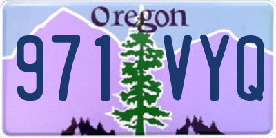 OR license plate 971VYQ