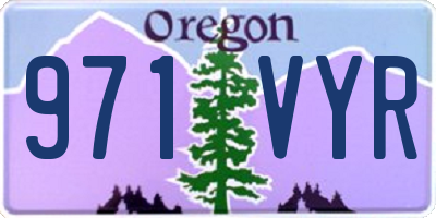 OR license plate 971VYR