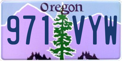OR license plate 971VYW