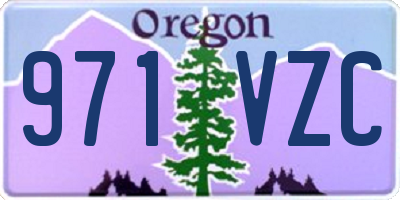 OR license plate 971VZC