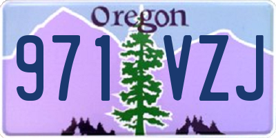OR license plate 971VZJ