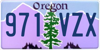 OR license plate 971VZX