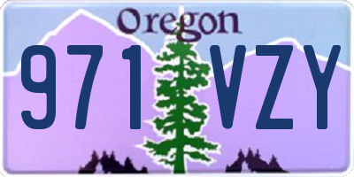 OR license plate 971VZY
