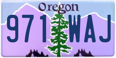 OR license plate 971WAJ