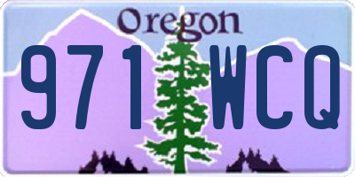 OR license plate 971WCQ