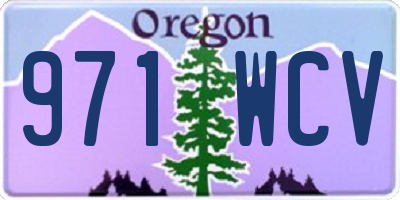 OR license plate 971WCV