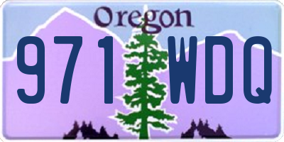 OR license plate 971WDQ