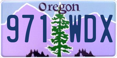 OR license plate 971WDX