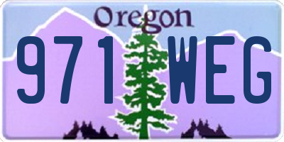 OR license plate 971WEG