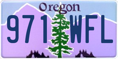 OR license plate 971WFL