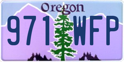 OR license plate 971WFP
