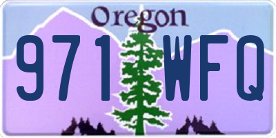 OR license plate 971WFQ