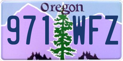 OR license plate 971WFZ