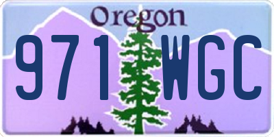 OR license plate 971WGC