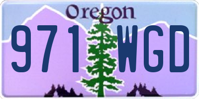 OR license plate 971WGD