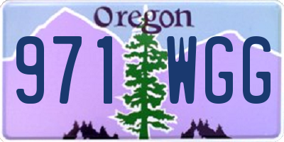 OR license plate 971WGG