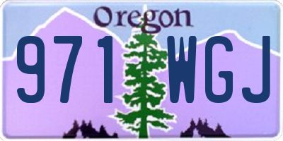 OR license plate 971WGJ