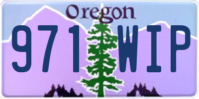 OR license plate 971WIP