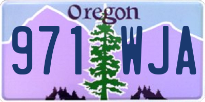 OR license plate 971WJA