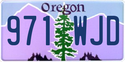 OR license plate 971WJD