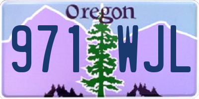 OR license plate 971WJL