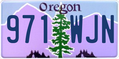 OR license plate 971WJN