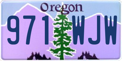 OR license plate 971WJW