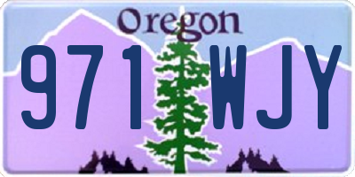 OR license plate 971WJY
