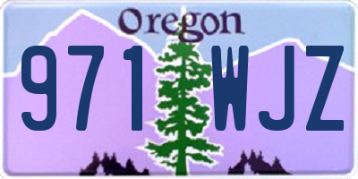 OR license plate 971WJZ