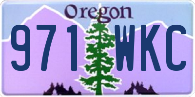 OR license plate 971WKC