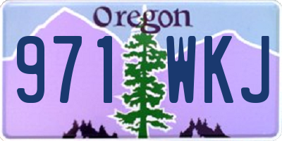OR license plate 971WKJ