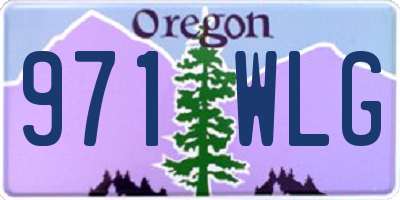 OR license plate 971WLG