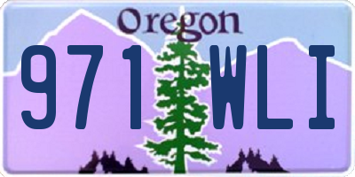 OR license plate 971WLI