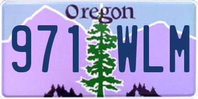 OR license plate 971WLM